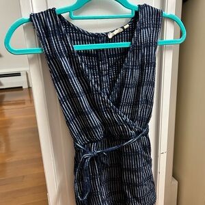 Fat Face Navy Striped Tank Top